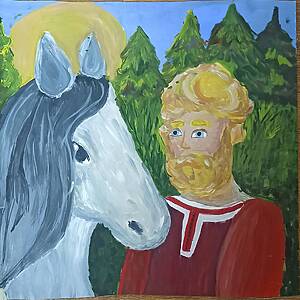 Князь Игорь с конём